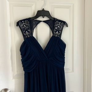 Is navy blue, 1 time used